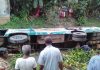 নোয়াখালীর সেনবাগে যাত্রীবাহী বাস খালে পড়ে ১২ যাত্রী আহত