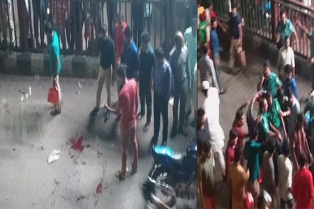 সায়েন্স ল্যাব এলাকায় বোমা বিস্ফোরণে, ২ পুলিশ আহত
