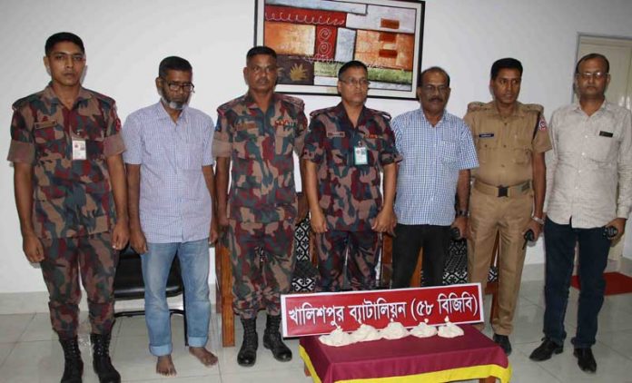ঝিনাইদহে ৮০ লাখ টাকার হেরোইন উদ্ধার