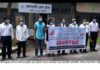 ঝালকাঠিতে শিক্ষানবিশ আইনজীবীদের মানববন্ধন