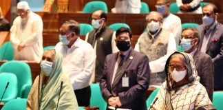 কঠোর সতর্কতা মেনে জাতীয় সংসদে বাজেট অধিবেশন শুরু