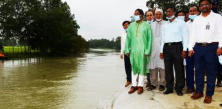 ধনবাড়ীতে নদীভাঙন এলাকা পরিদর্শনে কৃষিমন্ত্রী